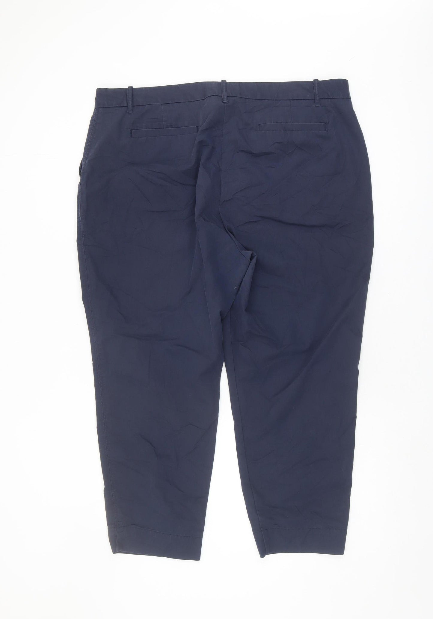 Marks and Spencer Women's Blue Trousers - Size 20