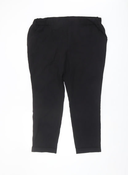 Next Women's Black Straight Trousers Size 12
