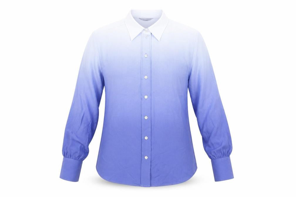 Marks & Spencer Women's Blue Button-Up Shirt