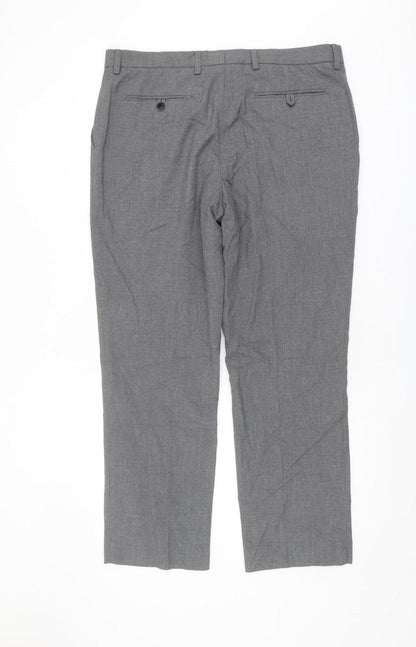 Next Men's Grey Formal Trousers, Size 36, New