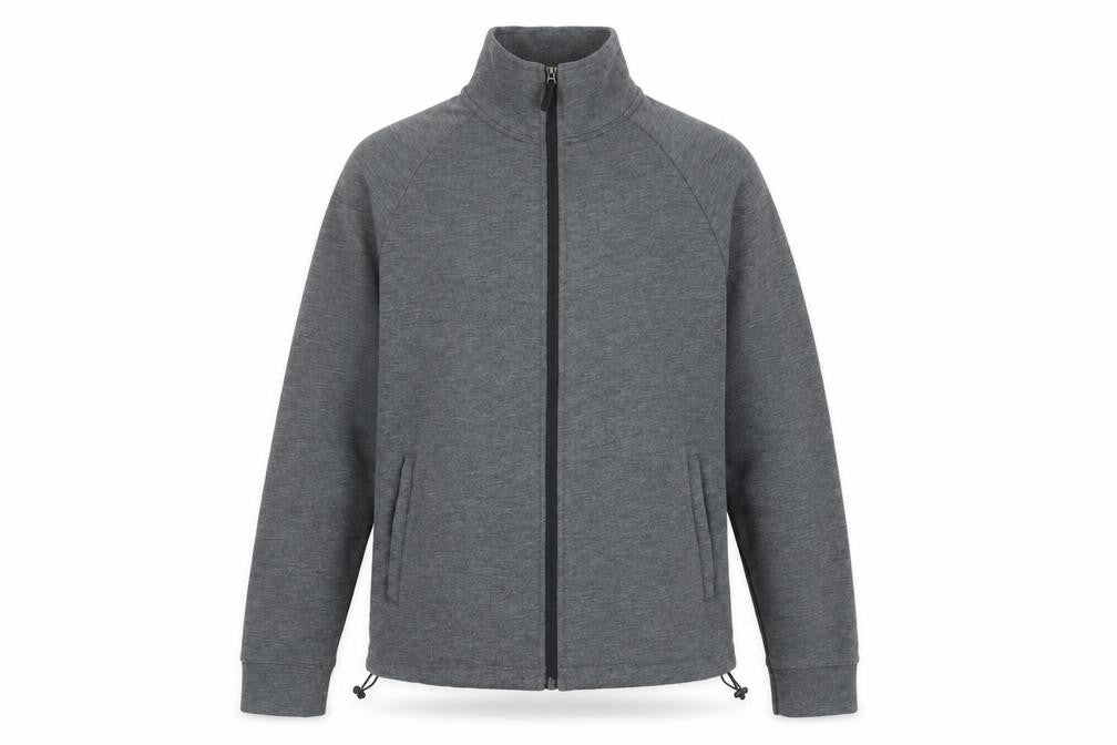Zara Men's Grey Basic Jacket, Size S, Stand-Up Collar