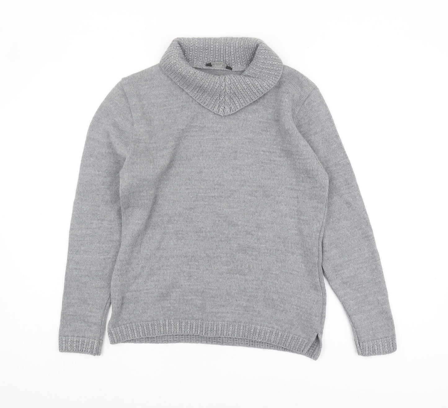 Editions Women's Grey Cowl Neck Pullover Jumper