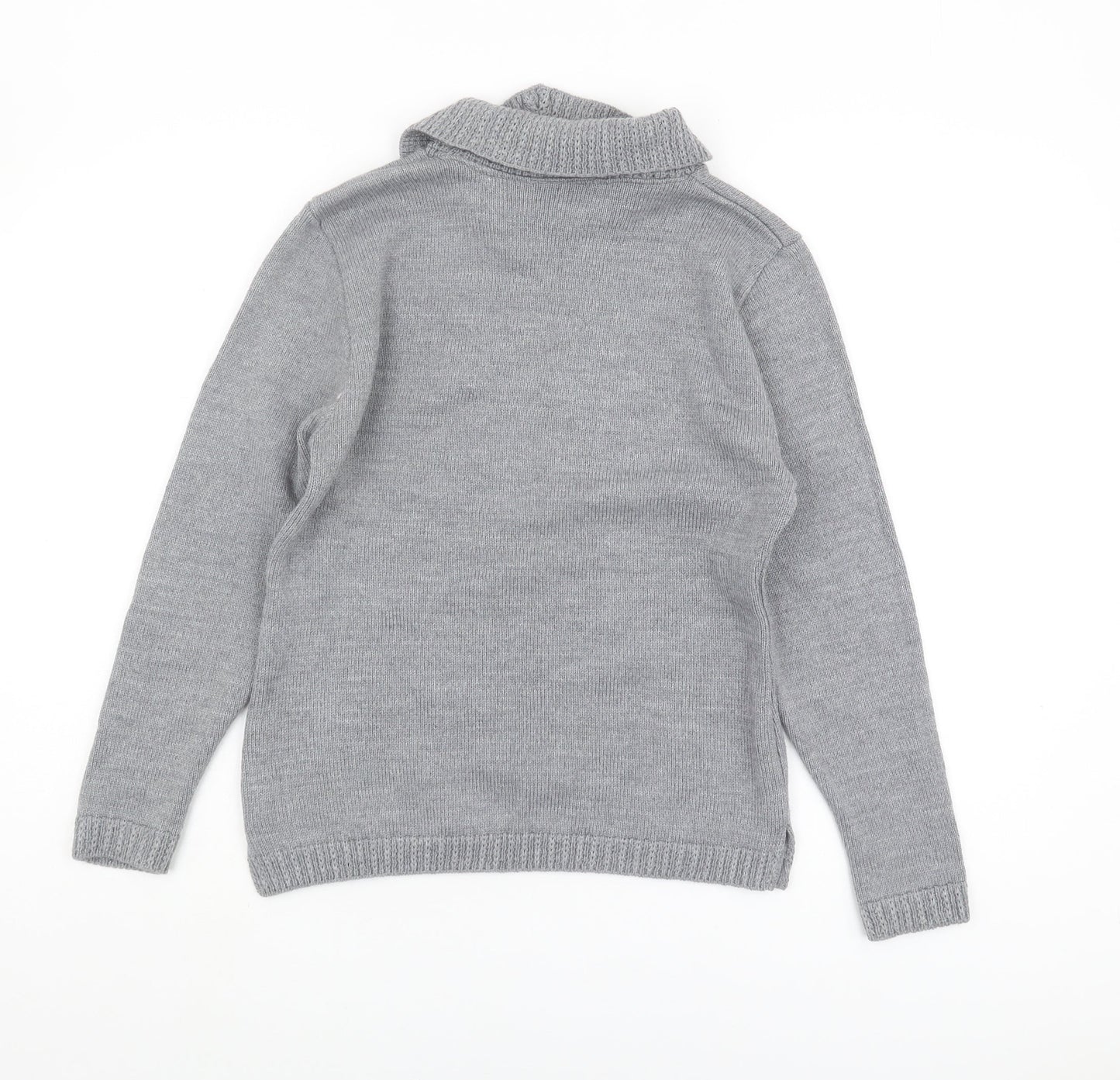 Editions Women's Grey Cowl Neck Pullover Jumper