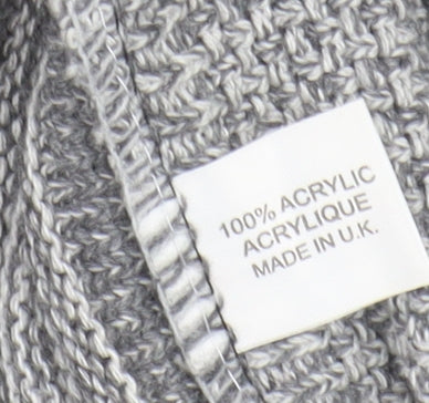 Glimpse Design Women's Grey Open Front Cardigan - S
