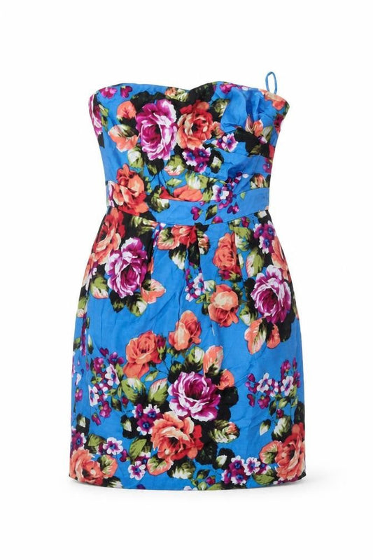 Monsoon Women's Multicoloured Floral Mini Dress Size 10