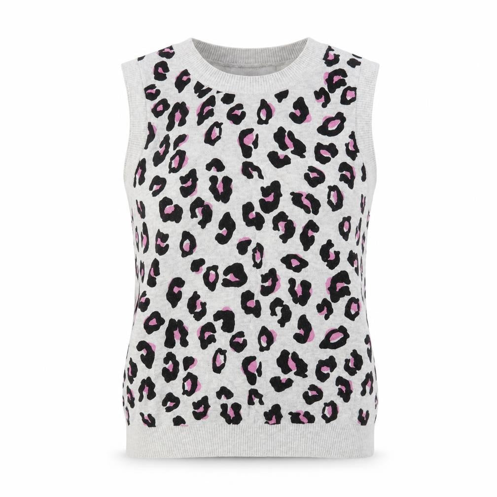 Next Women's Grey Animal Print Vest M