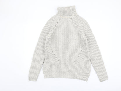 Next Women’s Ivory Roll Neck Pullover Jumper Size S