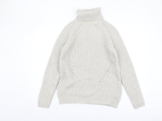 Next Women’s Ivory Roll Neck Pullover Jumper Size S