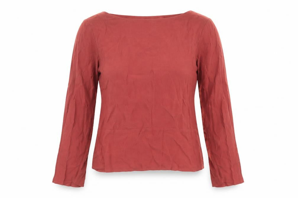 Marks & Spencer Women's Red Boat Neck Top Size 10
