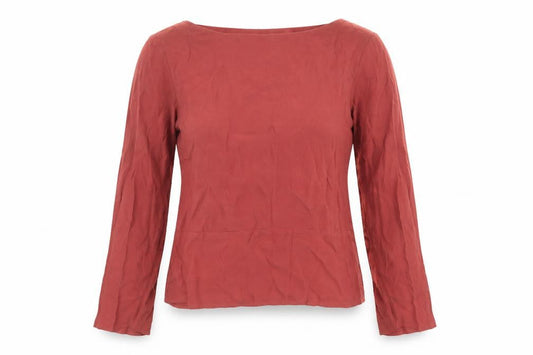 Marks and Spencer Women's Red Boat Neck Top Size 10