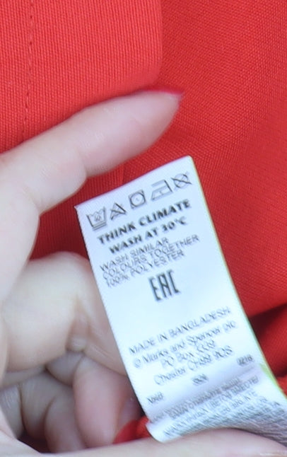 Marks & Spencer Red Women's Blouse Size 8