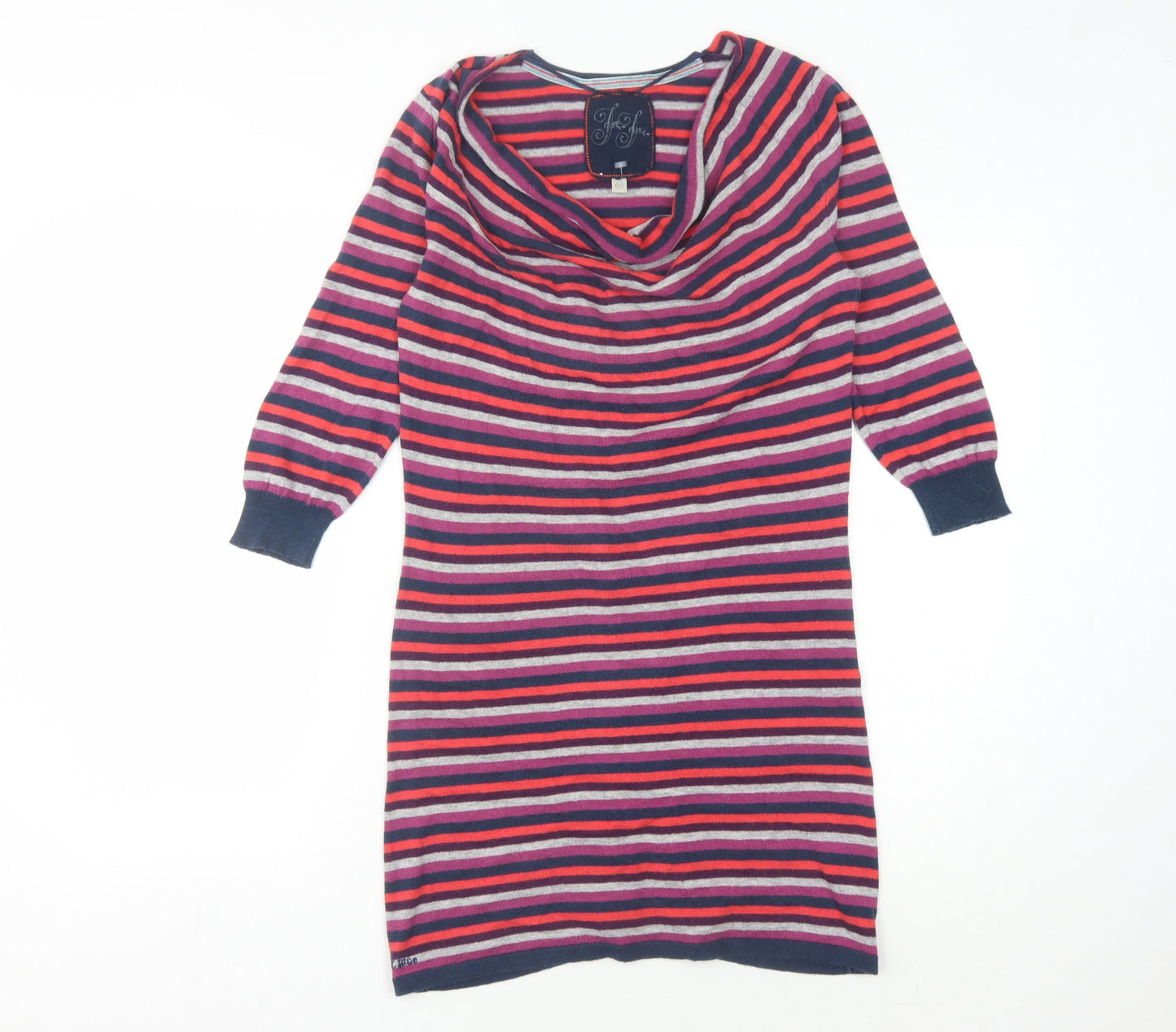 Fat Face Women's Multicoloured Jumper Dress Size 10
