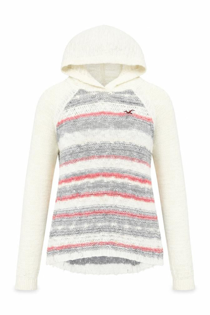 Hollister Women's Multicoloured Hooded Pullover Jumper XS