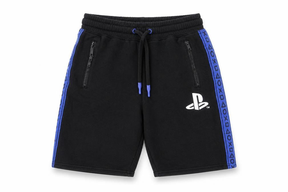 H&M Boys Black PlayStation Sweat Shorts, 11 Years