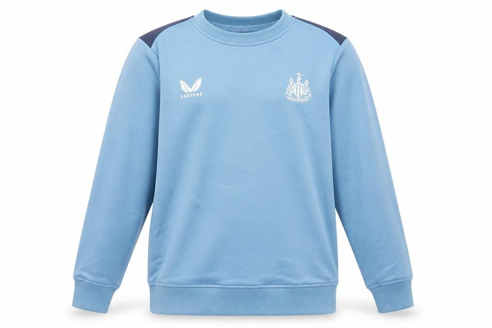 Castore Boys Blue Pullover Sweatshirt 14 Years, Football Logo
