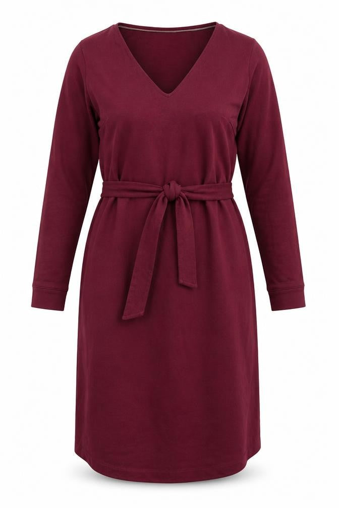 Boden Women's Red V-Neck Wrap Dress Size 12