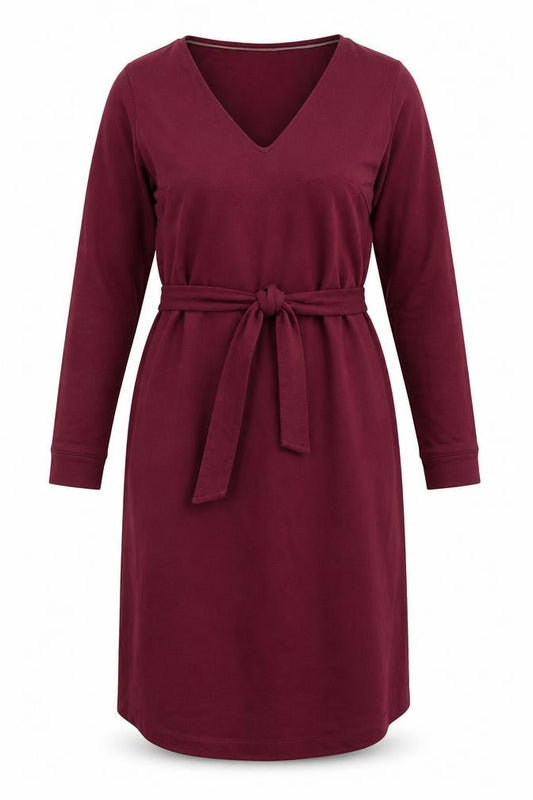 Boden Women's Red V-Neck Wrap Dress Size 12