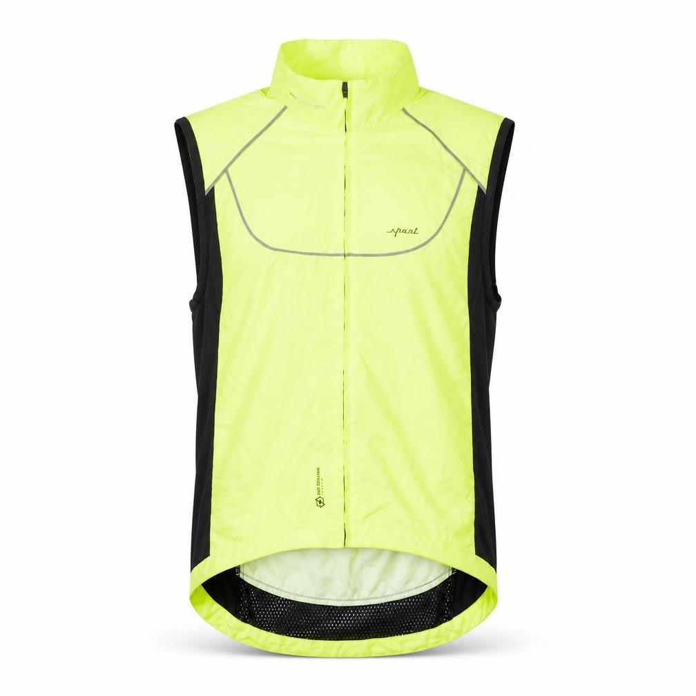 Decathlon Men's Yellow Cycling Windbreaker Jacket S