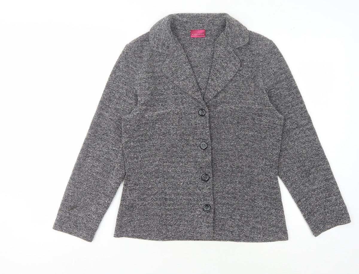 Richards Women's Grey Petite Suit Jacket Size 8