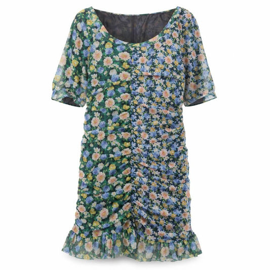 Oasis Women's Multicoloured Floral Dress, Medium