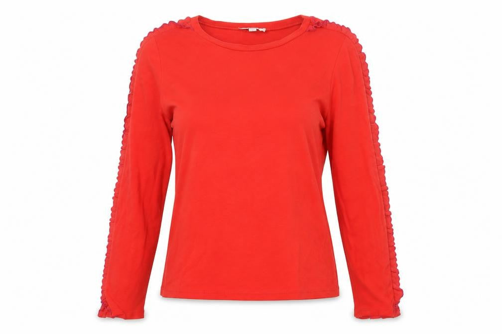 Great Plains Women's Red Long Sleeve Top Size 10