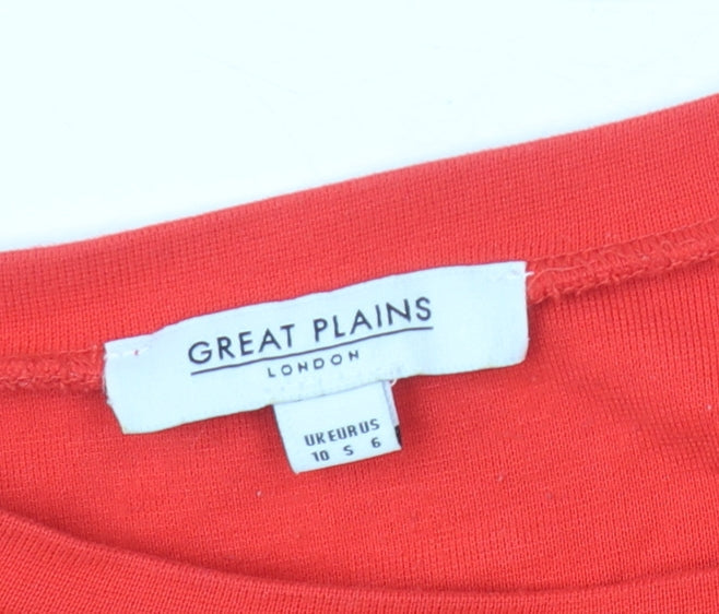 Great Plains Women's Red Long Sleeve Top Size 10