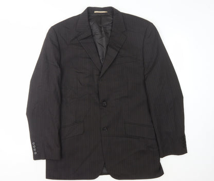 Next Men's Grey Striped Suit Jacket 42R Regular