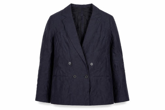Whistles Women's Black Double-Breasted Suit Jacket Size 12