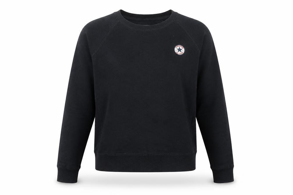 Converse Women's Black XS Pullover Sweatshirt