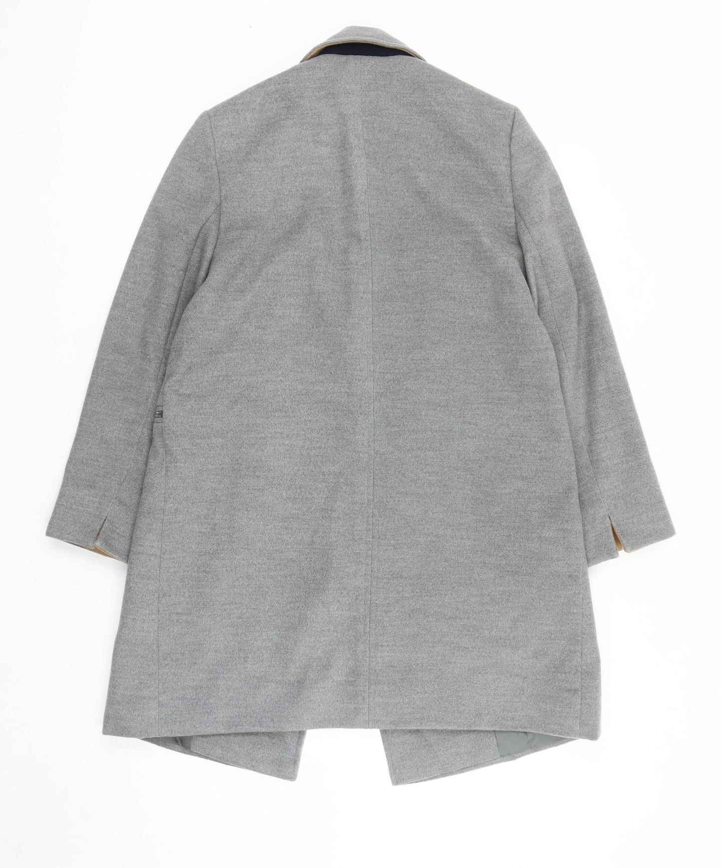 Topshop Women's Grey Overcoat Size 8 Regular Fit