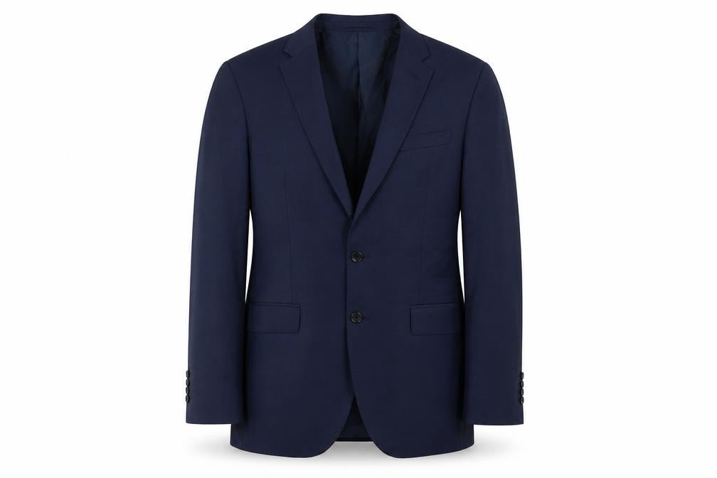 Marks & Spencer Men's Blue Wool Blazer, Size 40L
