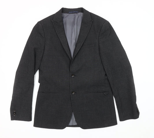 Marks and Spencer Men's Grey Check Blazer Jacket 36R