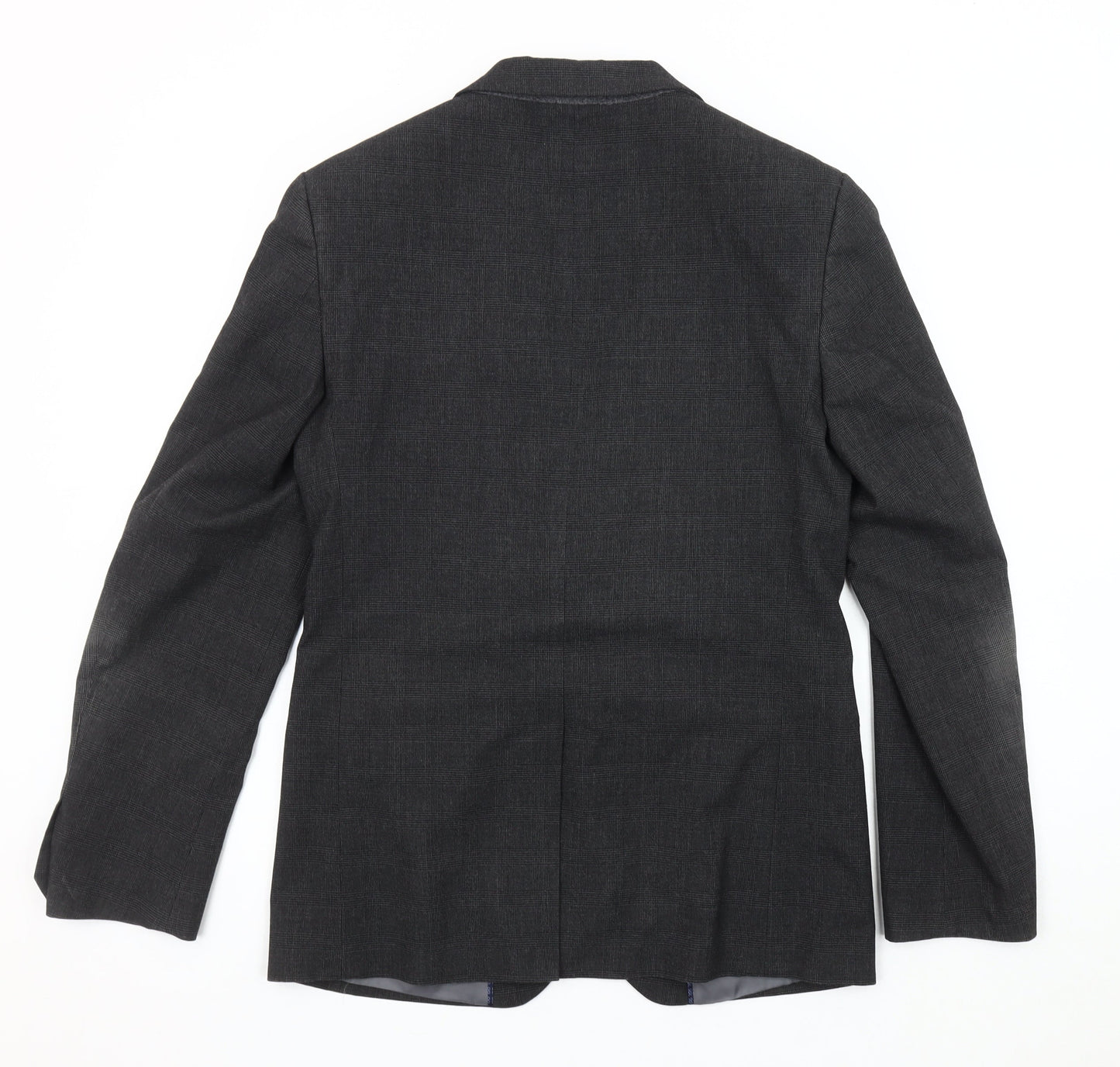 Marks and Spencer Men's Grey Check Blazer Jacket 36R