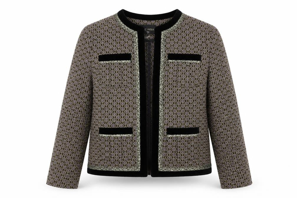Next Women’s Geometric Jacquard Blazer, Size 10 Petite