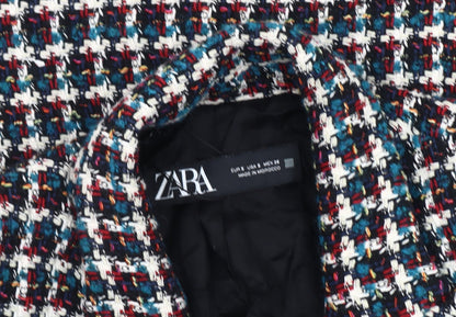 Zara Women's Multicoloured Bouclé Blazer Size 8