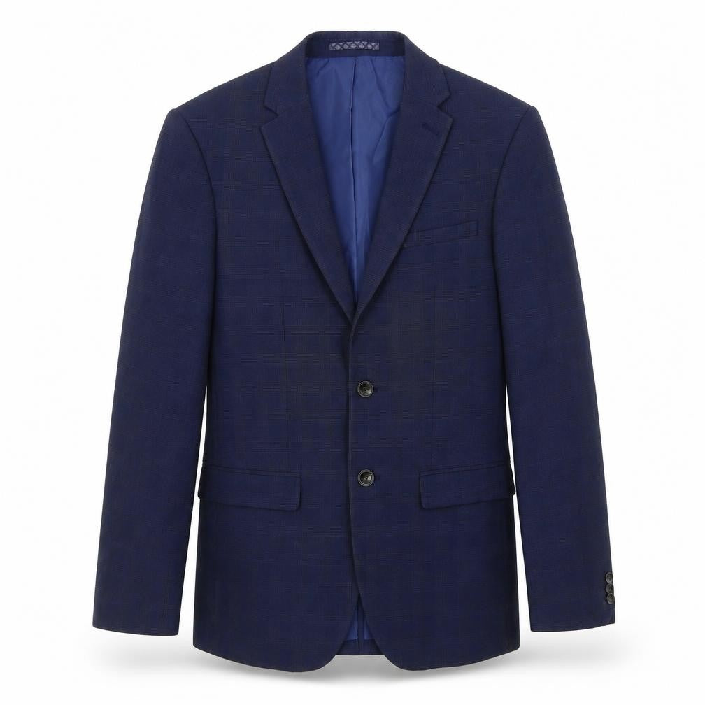 Marks & Spencer Men's Blue Check Blazer 38R