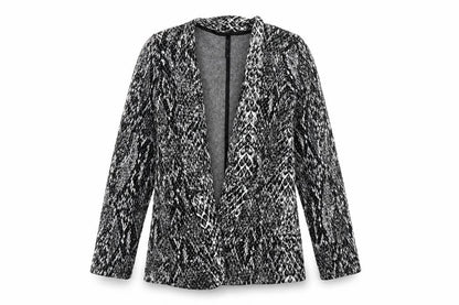 Next Women's Grey Animal Print Blazer Size 16