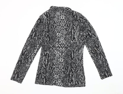 Next Women's Grey Animal Print Blazer Size 16