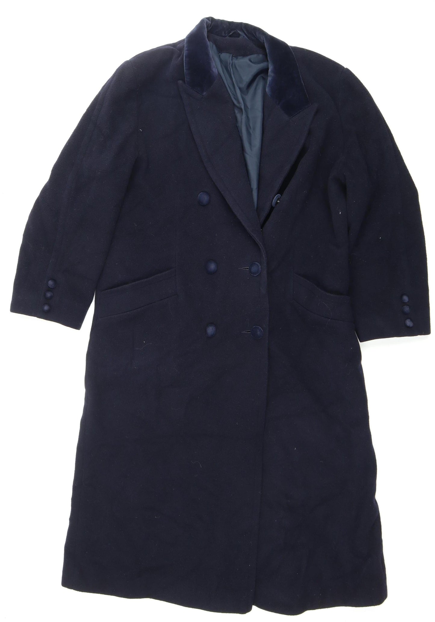 Richards Women’s Blue Wool Pea Coat, Size 14, Business Wear