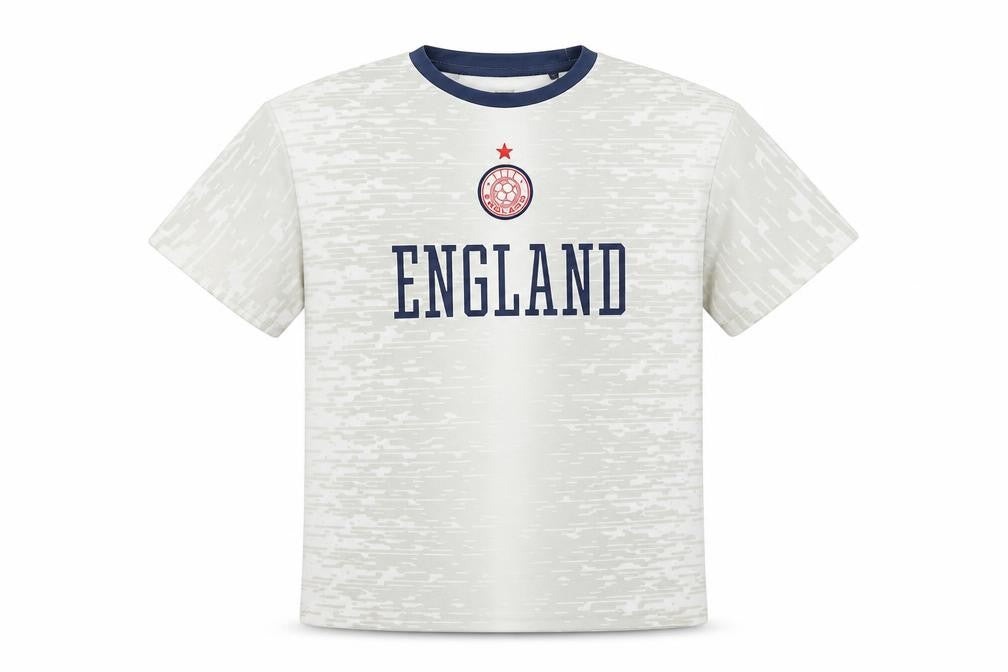 F&F Boys White England Football T-Shirt - 9-10 Years