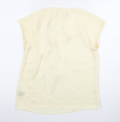 Back view of Betty Jackson Black Women's Beige, size 8, Solid Top