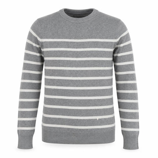 Howick Men’s Grey Striped Pullover Jumper S