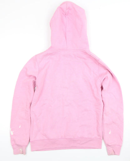 Jack Wills Women's Pink Pullover Hoodie, Size 10
