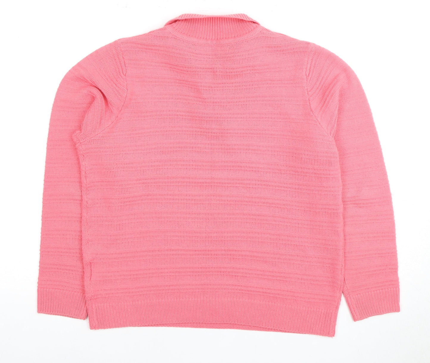 Isle Women's Pink Collared Jumper Size M