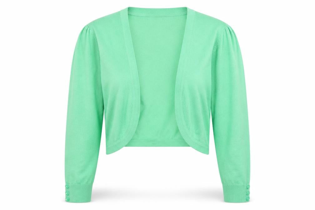 Monsoon Women's Green Cardigan, Size L, Cotton Knit