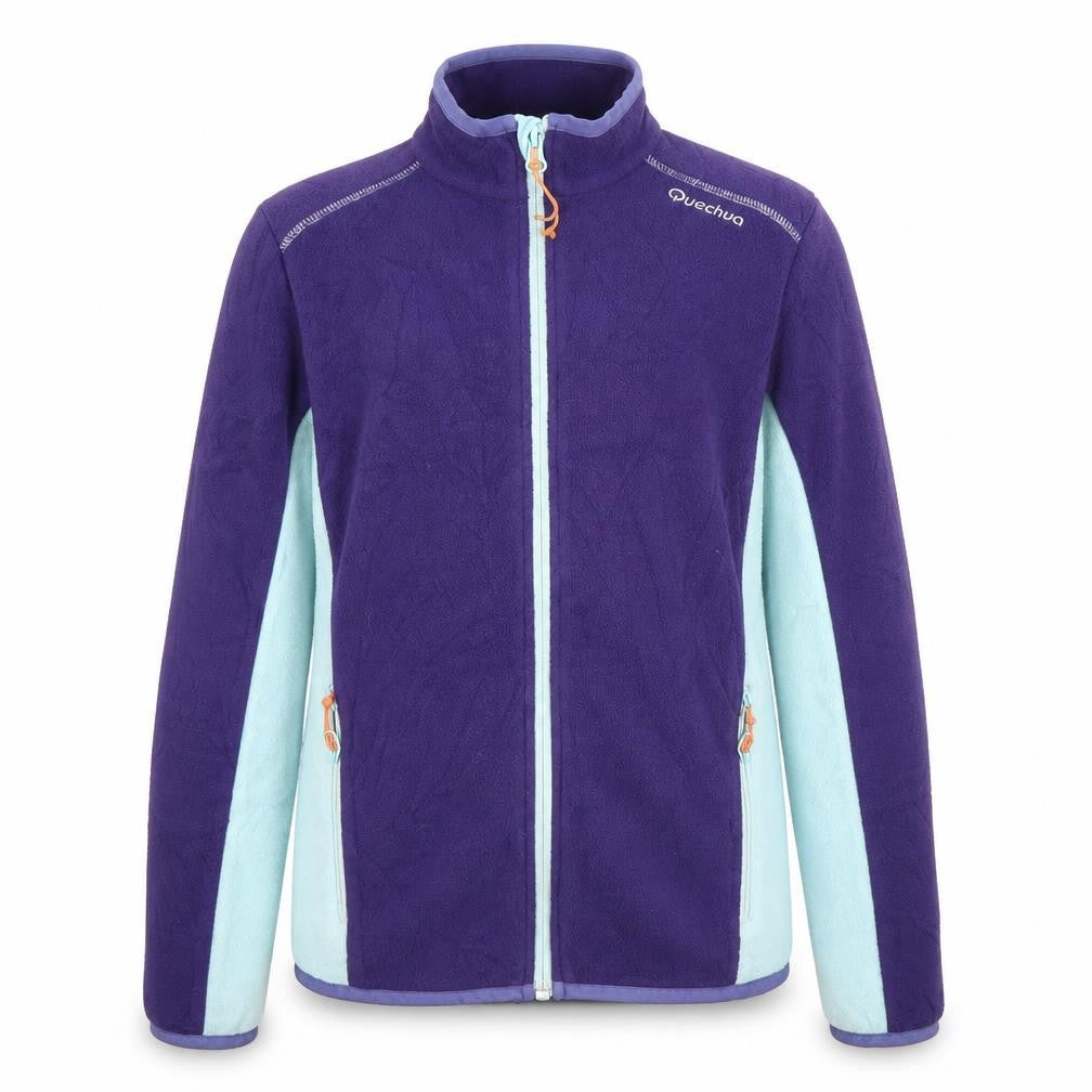 Quechua Girls Purple Blue Fleece Jacket Size 14 Years
