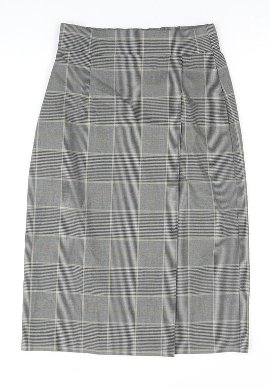 Uniqlo Women's Check Pencil Skirt XS Multicoloured