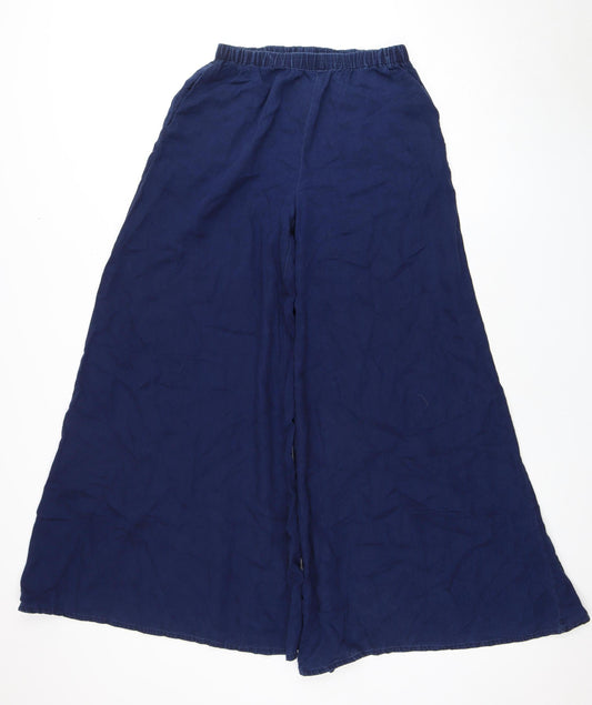 MNG Women's Blue Wide-Leg Trousers XS