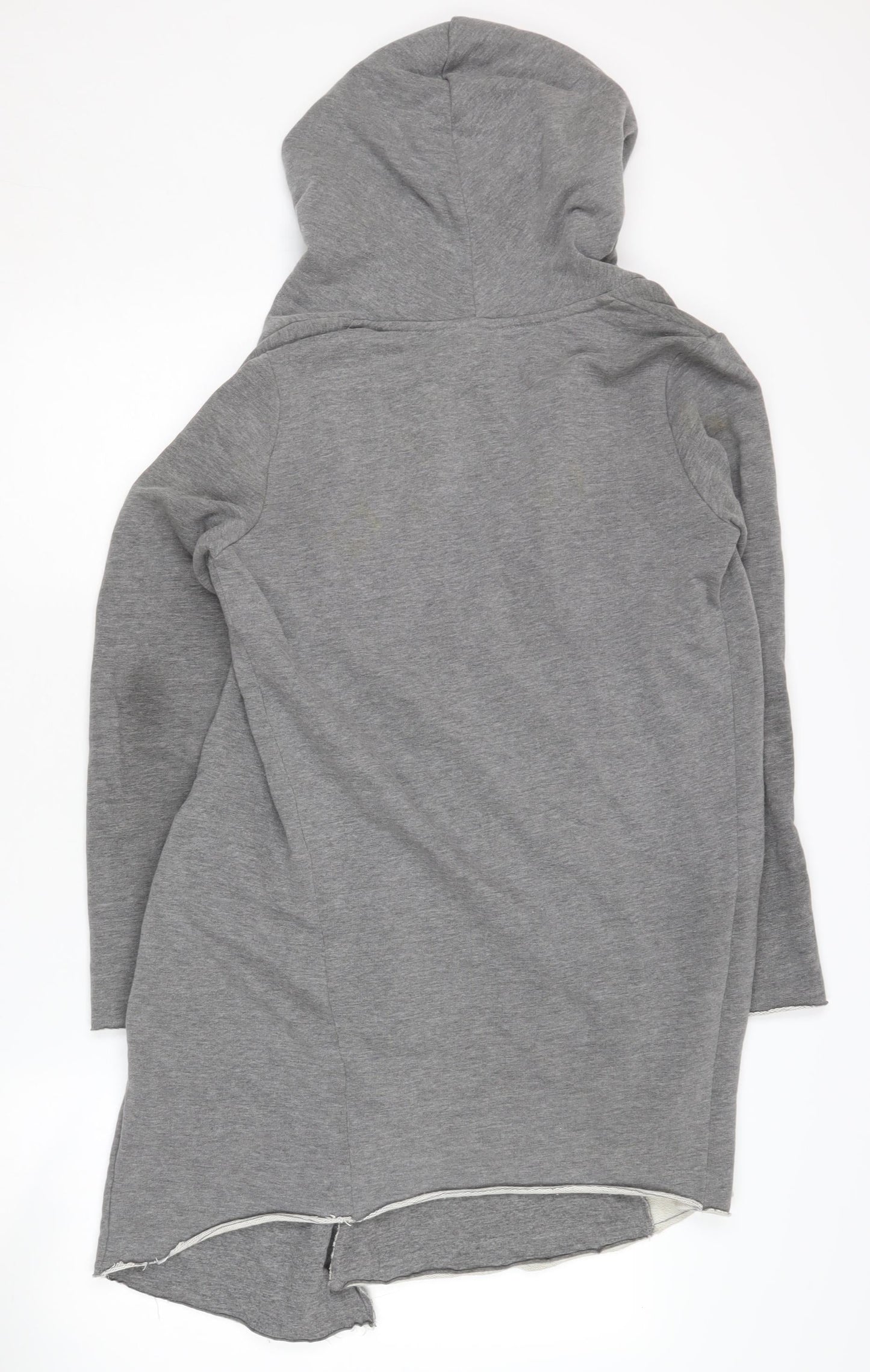 H&M Women's Grey Hooded Long Sleeve Cardigan Size S