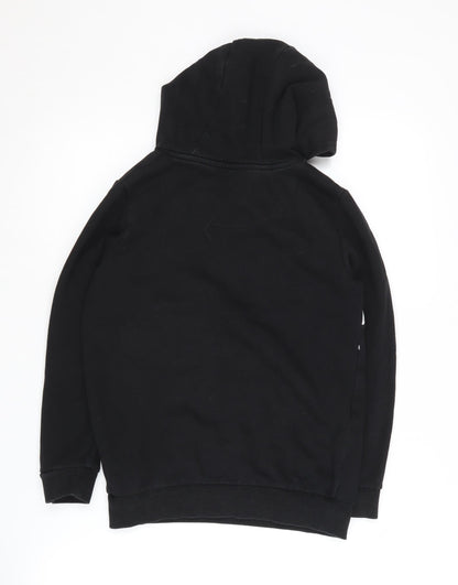 Back view of XBOX boys’ black pullover hoodie 9-10 years gaming logo